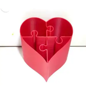 Heart Puzzle Organizer - Valentine's Day
