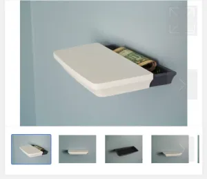 floating shelf with secret draw