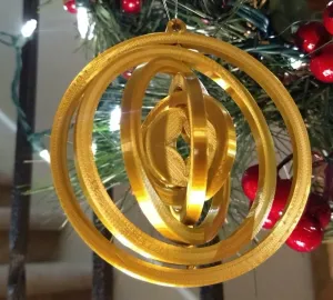 Spinning Star Circle Ornament 2