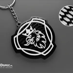 Scania logo honeycomb keychain