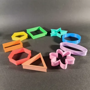 Basic shapes cookie cutters