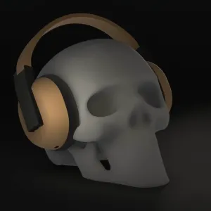 Skull headset stand