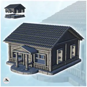 Tiled house with columned entrance - Terrain USSR WW2