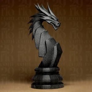Geometric Dragon Statuette