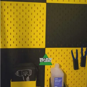 K2 Plus Bedsized Ikea Skadis Peg Board w/ Built in spacers