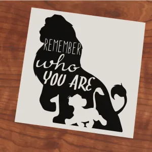 Remember who you are Simba and Mufasa Lion King