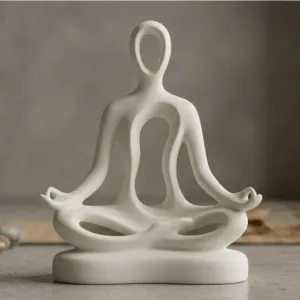 Abstract Zen Yoga Figure - Minimalist Decor