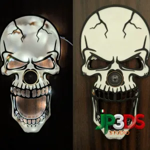 ✨ "A Frightful View" Skull Peephole Cover 👁️