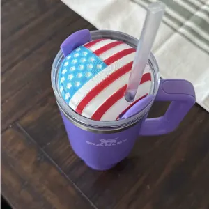 40 oz cup topper american flag