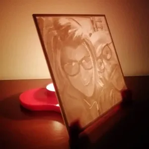 Heart Lithophane Holder with Tealight Base - Easy Print