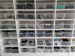 Ikea Kallax tray strip for slide-in boards for more space