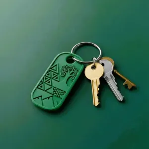Mountain Forest Charm Keychain