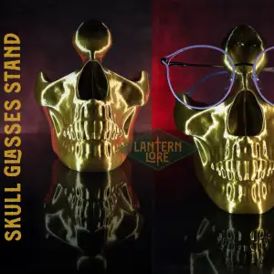 Skull Glasses Stand (Pre Supported For Resin)
