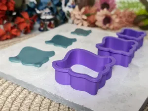 Elegant chandelier shaped cutters for polymer clay