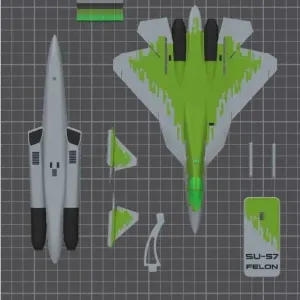 SU 57 model plane