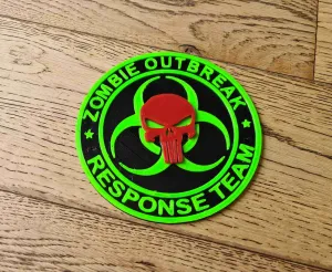 Zombie Outbreak Response Team ZORT Punisher Wall Bunker Sign