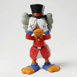 KAWS Style Scrooge Duck STL – Designer Art Toy Sculpture