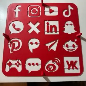 Stencil Logo Social Network