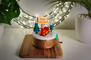 A Christmas Winter Train Music Box