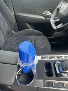 Universal Car & Truck Mini Trash Bin with Lid For Cup Holder