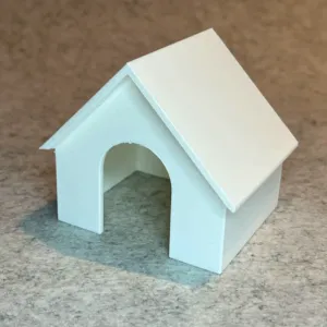 Dog house for dollhouse miniature house scale 1:18