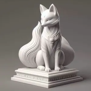 3693 Fox Spirit in Pu Song Ling Style  fantasy  gothic  STL