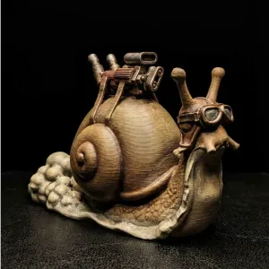 Turbo Snail Engine Statue | Mechanical Racing Snail