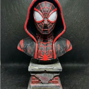 Miles Morales Spider-Man Bust | Spider-Verse Hero Statue