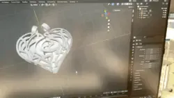 heart pendant for Valentine's Day