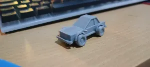 Rolling Toy Car - Mini Low-Poly Vehicle: Easy Print & Play