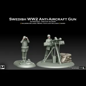 Swedish WW2 Anti Aircraft Team