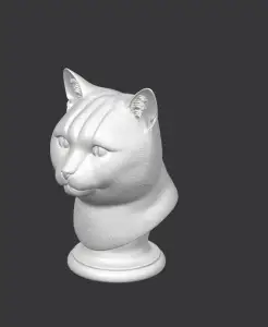 British Shorthair Cat Bust