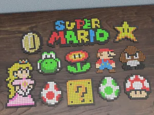 Pixel Art Decor - Mario Themed Educational Puzzles