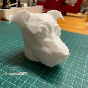 Pitbull Low-Poly Art trailer Hitch cover