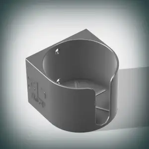 Porte gobelet a visser ou coller