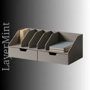 Desk Organizer with Drawers and Dividers STL