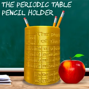 Wrap Around Periodic Table Pencil Holder