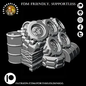 Barricade 13 (FDM friendly, supportless, 32mm scale)