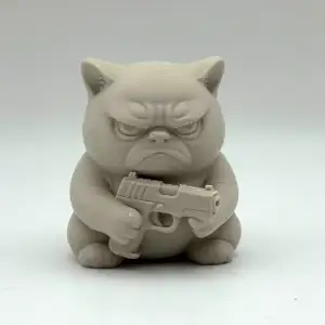 Grumpy Cat with a Gun