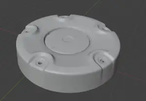 Central Hub Cap (Lug Nut Cover) Compatible with Peugeot Part