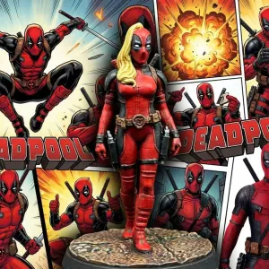 Lady Deadpool Character Marvel Inspired Figure