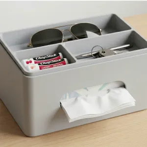 Tissue box organizer