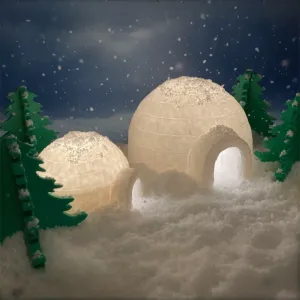 Igloo Night Light - Semi-Low Poly
