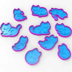 Cookie Cutter, Cats ,Polymer Clay Cutters