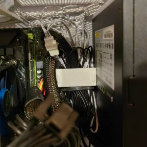 Cable channel for PC cable management V1