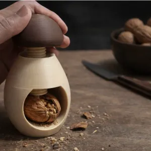 🍄 Mushroom Press Nutcracker – Functional 3D Printable STL