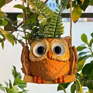 OWL SWING PLANTER