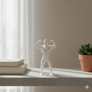 Mini Bodybuilder in Double Biceps