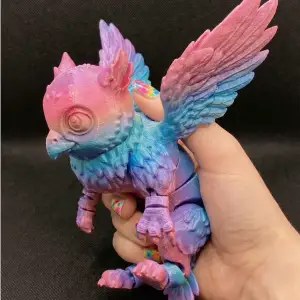 Articulated Flexi Phoenix | Mythical Fire Bird Toy | Multico