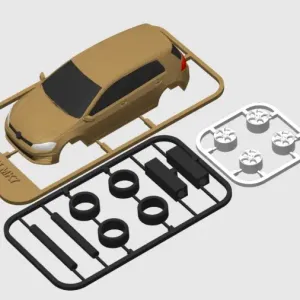 Volkswagen Golf MK7 set with swivel wheels